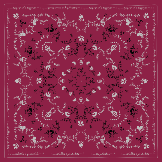 Pañuelo Granate "Cistelles i Pardalets"