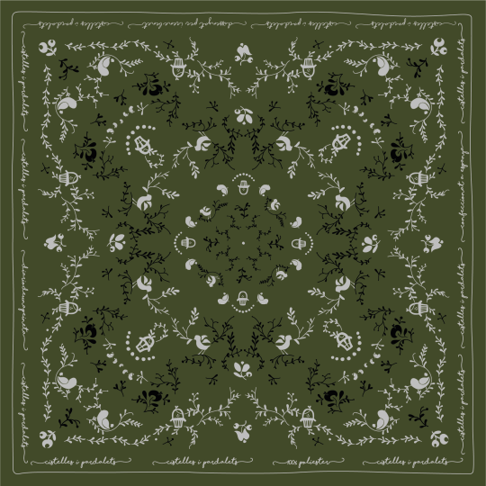 Pañuelo Verde "Cistelles i Pardalets"